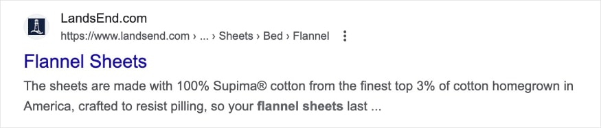 Text only search result for the query flannel sheets.