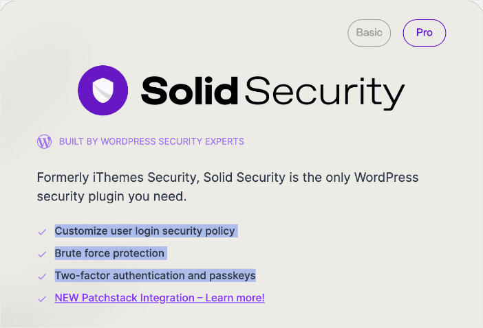 Solid Security by iThemes