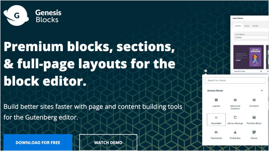 Genesis Blocks homepage.