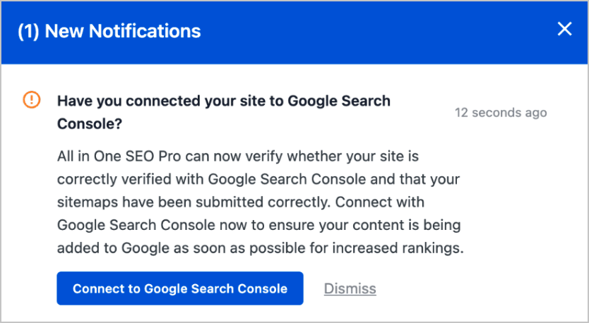 aioseo connect to google search console