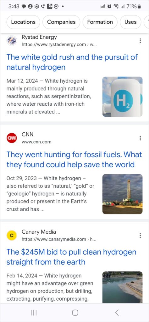 mobile search results example