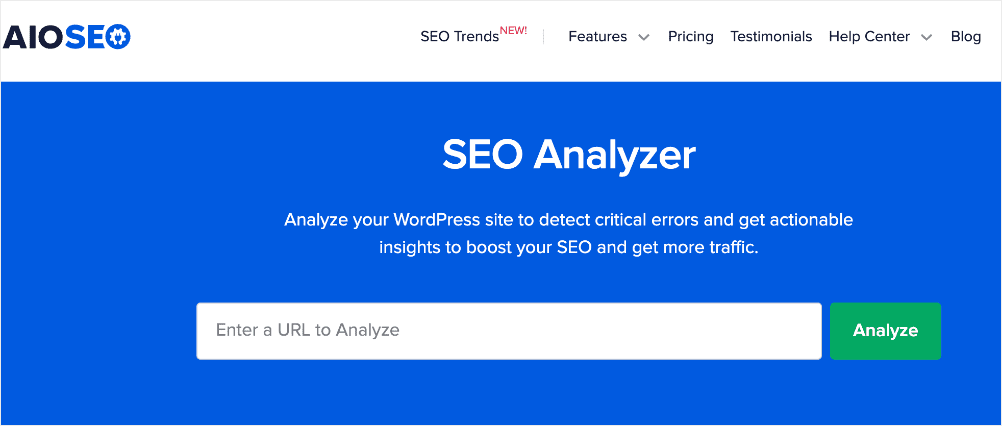 SEO Analyzer by AIOSEO