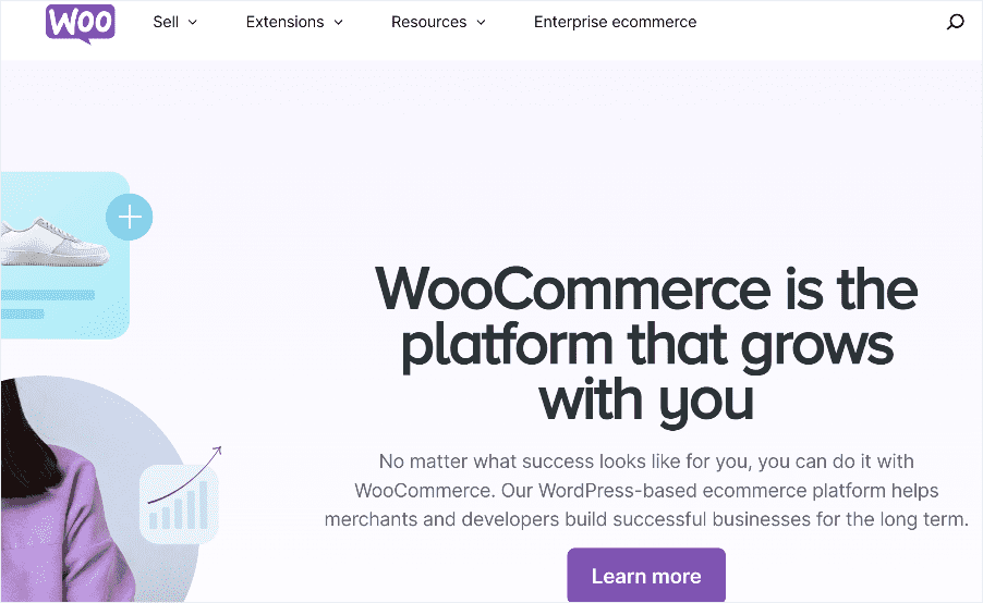 WooCommerce homepage