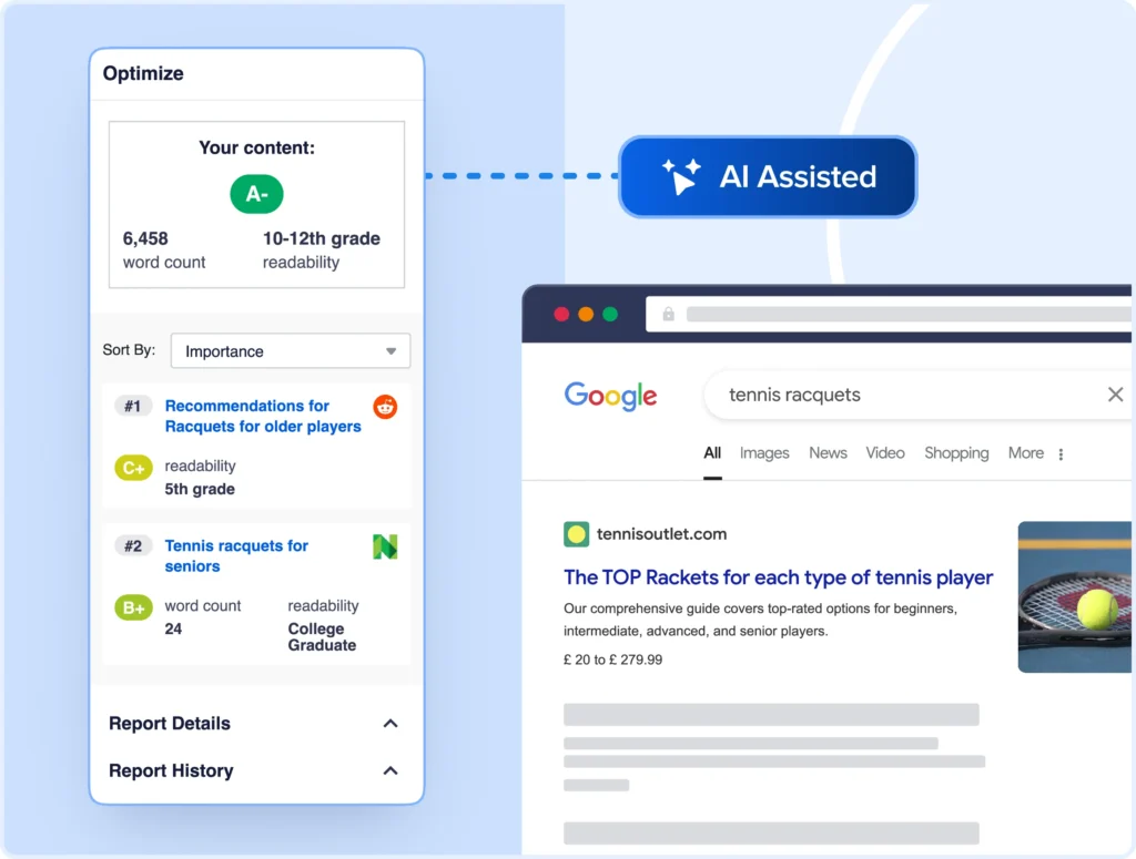 Get real-time SEO feedback as you write.