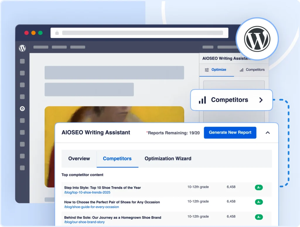 Perform competitor analysis right in WordPress.