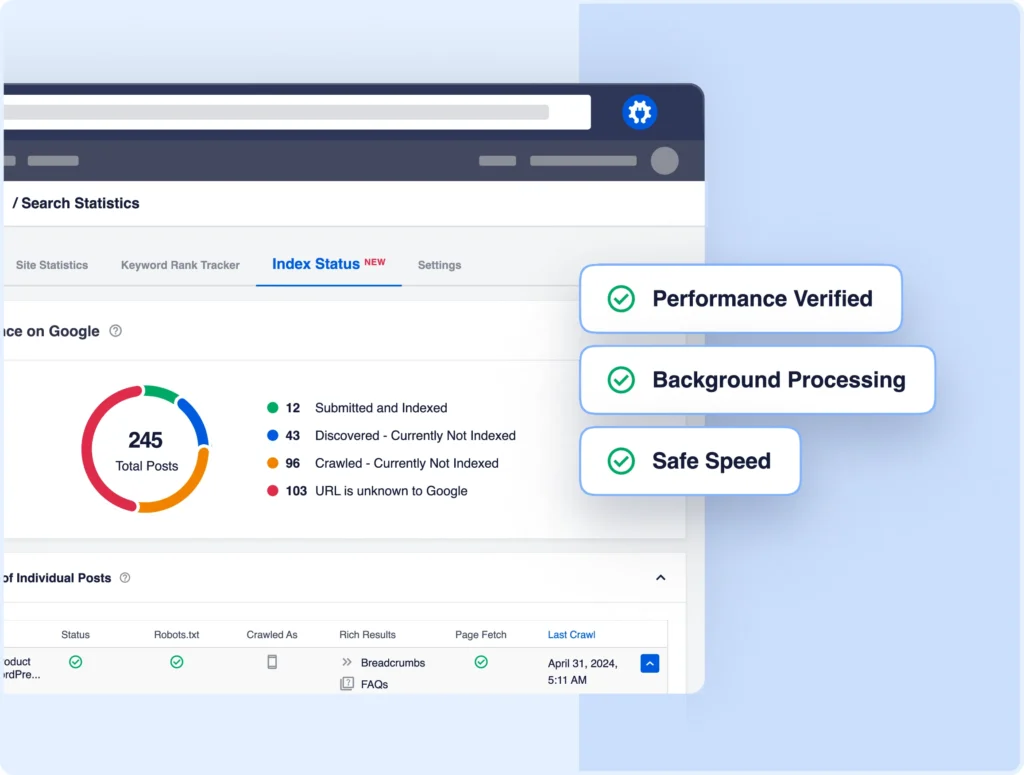 The IndexNow integration doesn't affect your site speed.