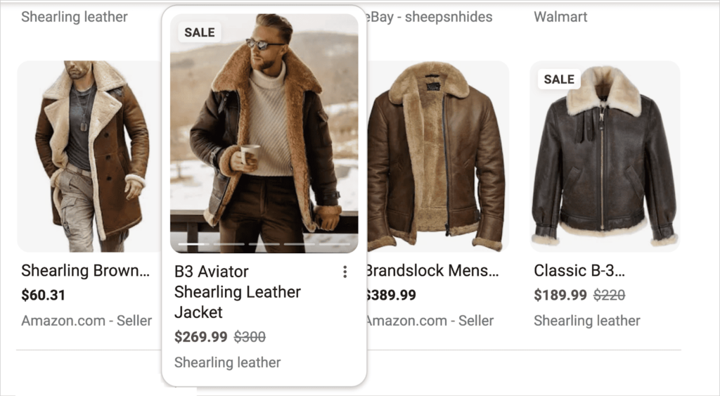 Example of rich snippets on SERPs Example of rich snippets on SERPs