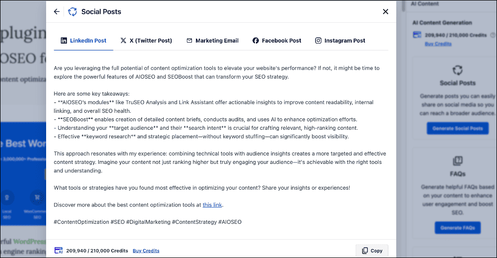 Generating social media posts using AI Content. Generating social media posts using AI Content.