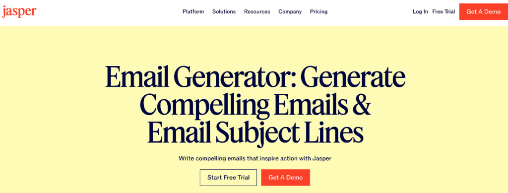 Jasper AI email generator Jasper AI email generator