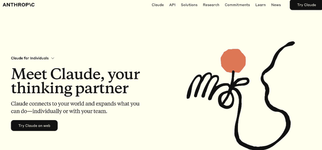 Claude AI homepage Claude AI homepage