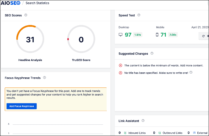 Different stats for an individual blog post Different stats for an individual blog post