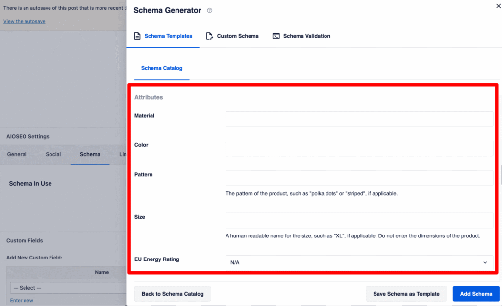 Adding Googles Merchant Listing schema
