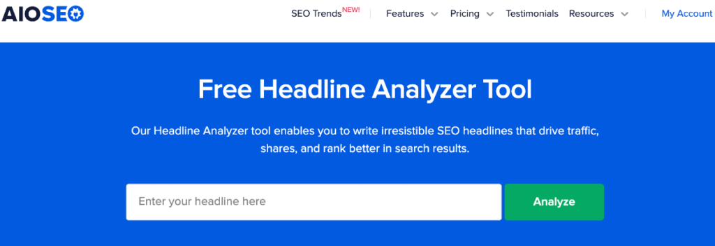 AIOSEO's Headline Analyzer AIOSEO's Headline Analyzer