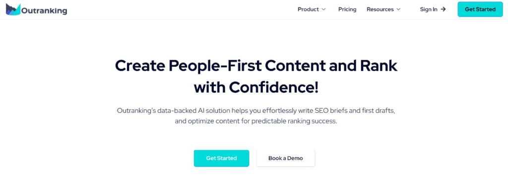 Outranking homepage