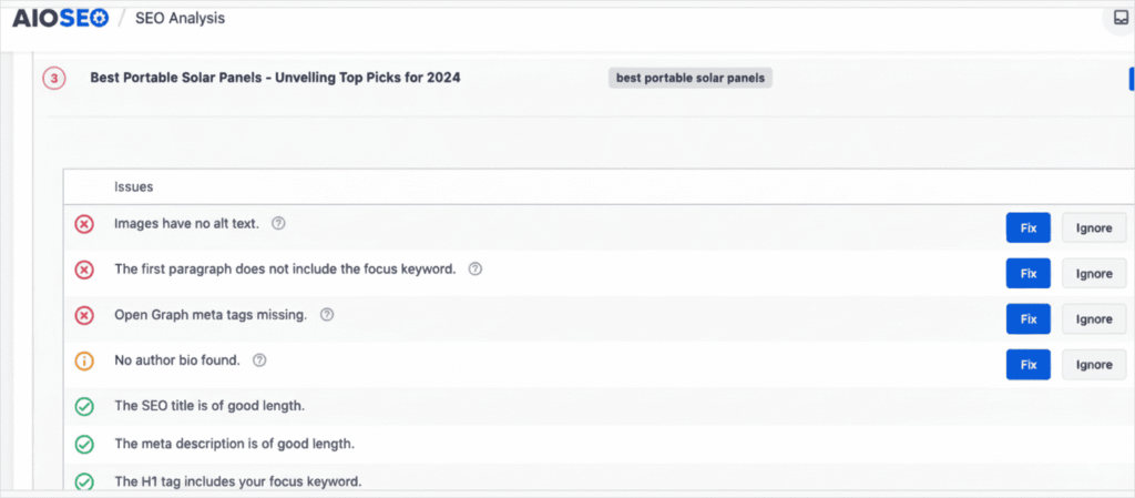 URL check Single URL check and issues