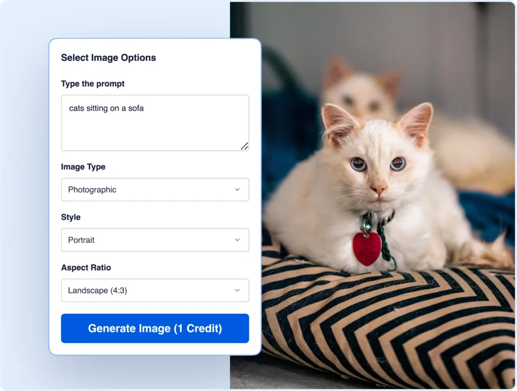 AI image generator Generate images with the click of a button.