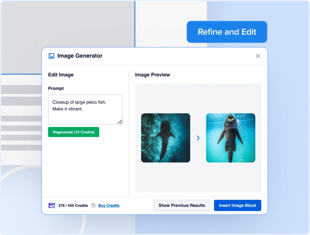 Ask for edits to images.