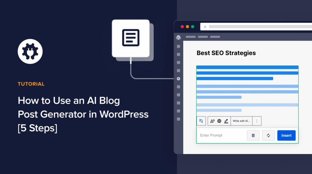 How to use an AI blog post generator in WordPress.