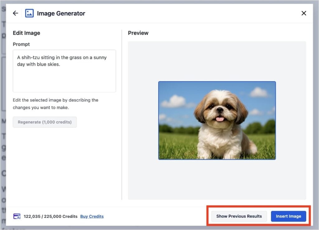 AI-Generated Image AI-generated image of a shih-tzu.