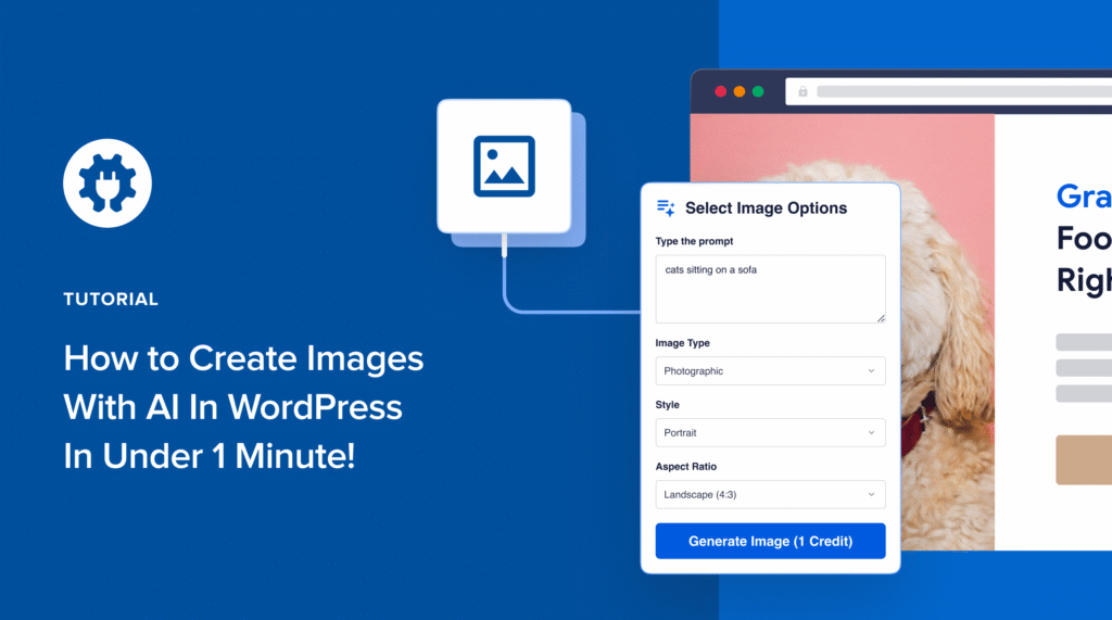 How to create images with AI in WordPress.