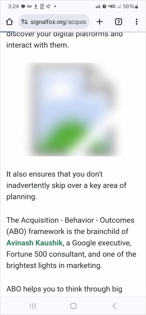 Screenshot of lazy loading shows a blurred image.