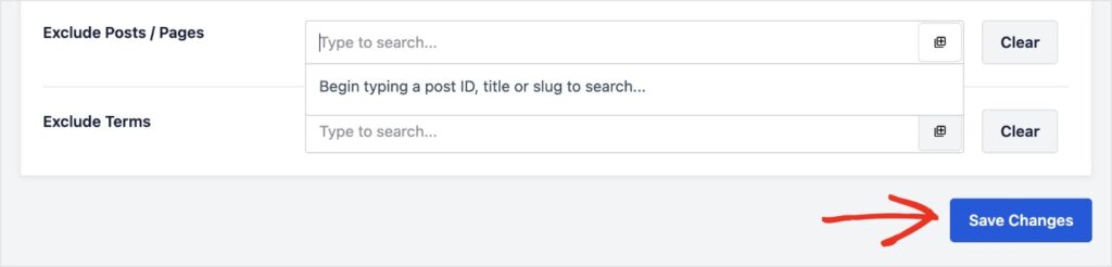 Exclude posts, pages, or terms from the llms-full.txt file.