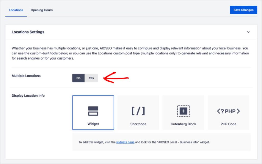 Activar varias ubicaciones.