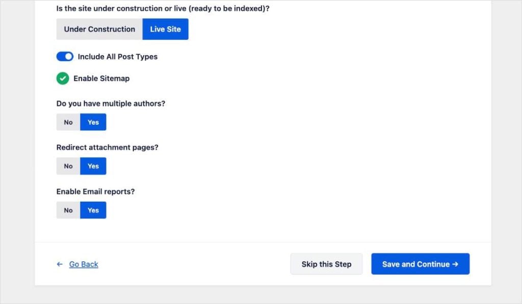 Additional questions about your website.