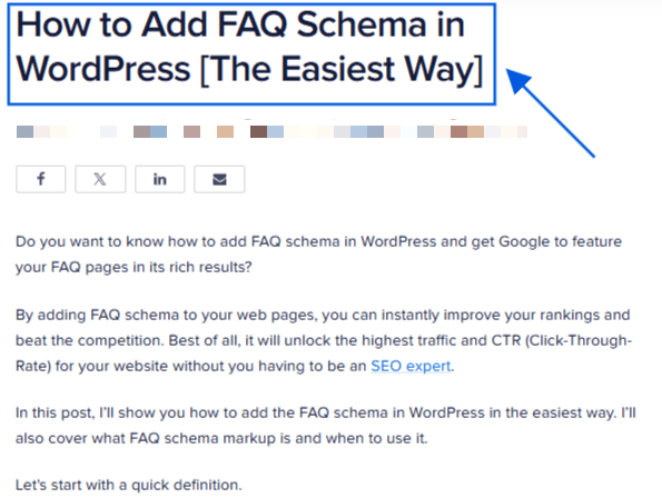 Eine Momentaufnahme der H1-Tags-SEO in Blog-Inhalten