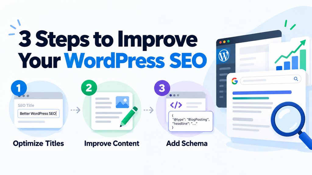 GPT Image 2 vs Nano Banana 2 infographic test, 3 steps to improve WordPress SEO